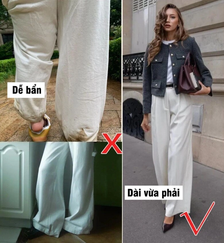 Phụ nữ trên 40 mặc quần trắng thế này vào mùa thu quá đẹp trẻ hóa diện mạo đảm bảo sự sang trọng - 3