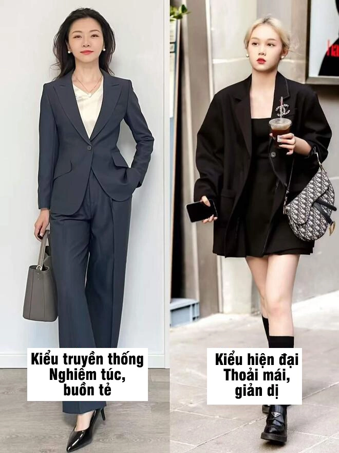 Tại sao người sành ăn mặc đều chọn áo khoác blazer lớn hơn một size bí quyết giúp chị em thu gọn vóc dáng chính là đây - 3