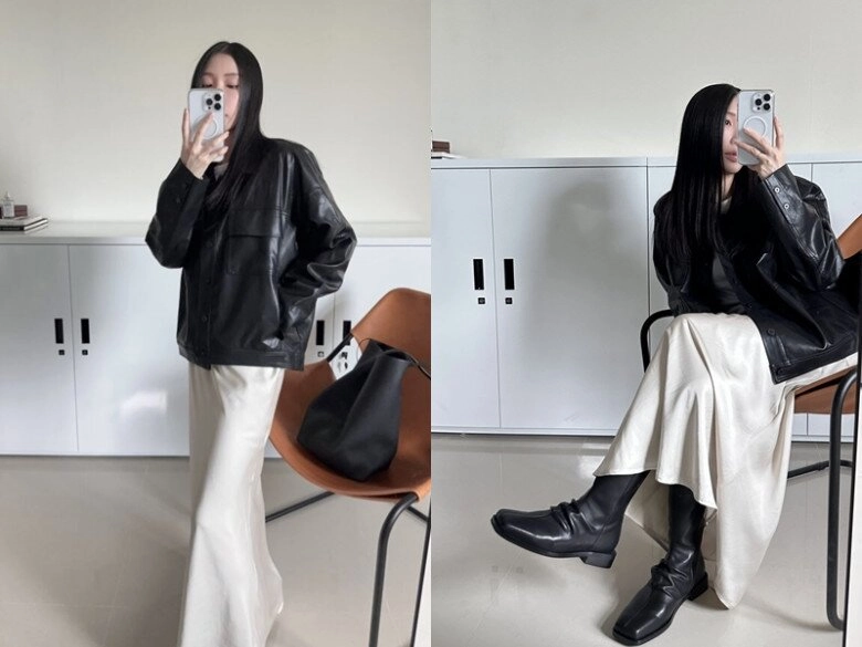 1001 cách phối đồ với chân váy lụa satin vào mùa thu không phải phụ nữ pháp vẫn sang chảnh trong từng hơi thở - 6