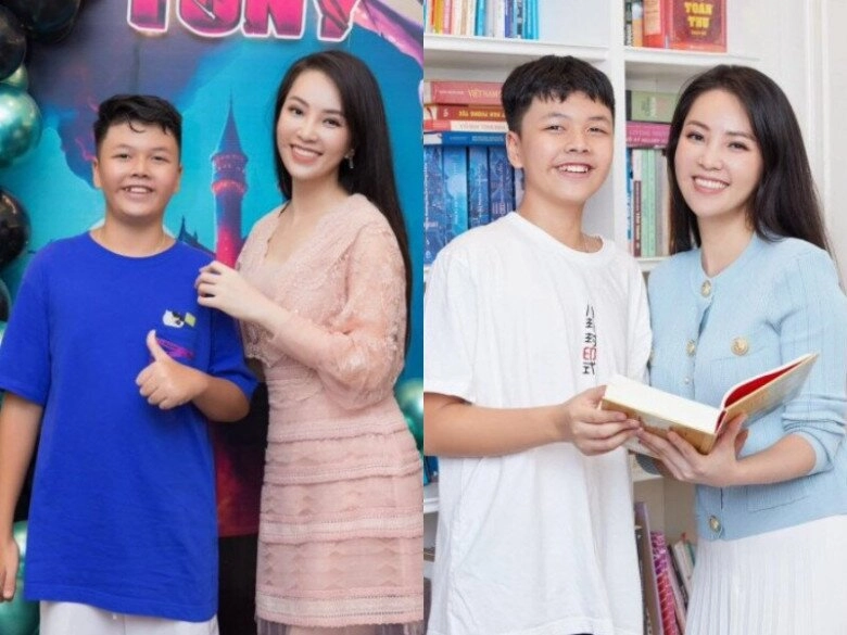 Á hậu thụy vân sinh con thứ 2 với đại gia kín tiếng quý tử đầu lòng 13 tuổi lên chức anh trai - 7