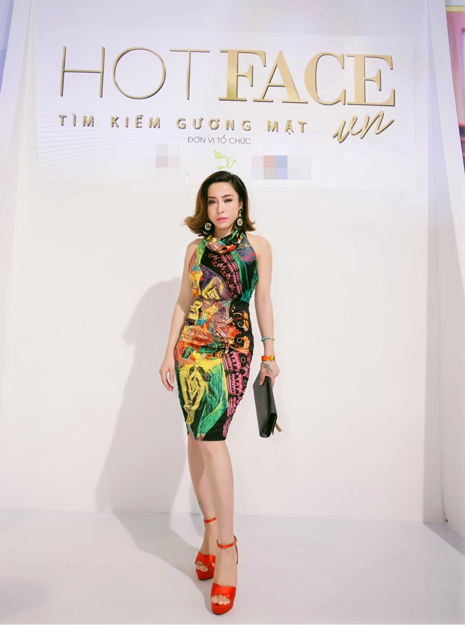 Á khôi mai diệu linh xinh đẹp khi làm giám khảo cho hot face - 2