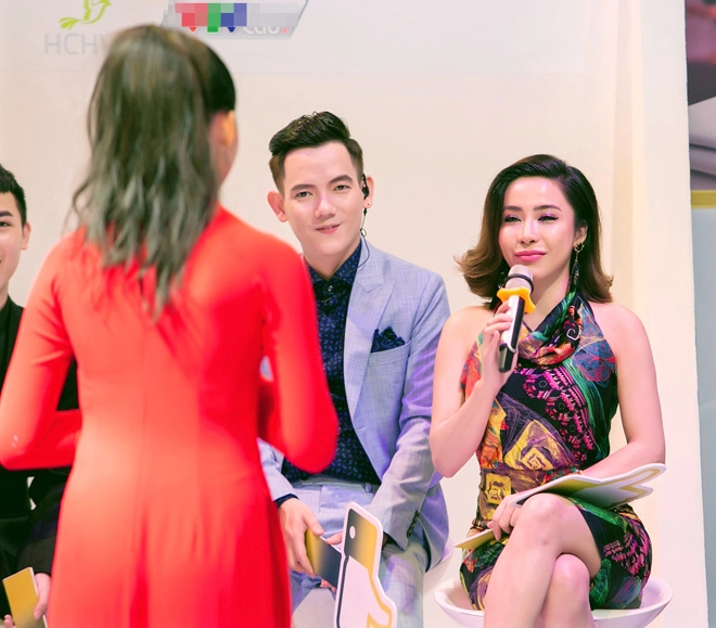 Á khôi mai diệu linh xinh đẹp khi làm giám khảo cho hot face - 3