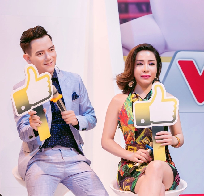 Á khôi mai diệu linh xinh đẹp khi làm giám khảo cho hot face - 4