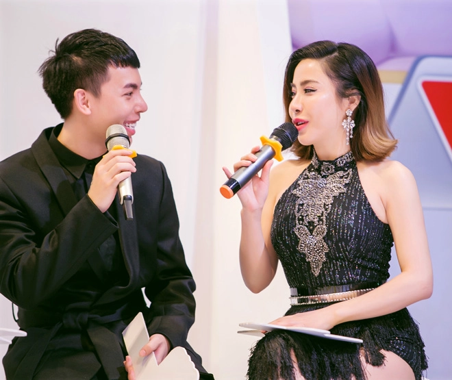 Á khôi mai diệu linh xinh đẹp khi làm giám khảo cho hot face - 9