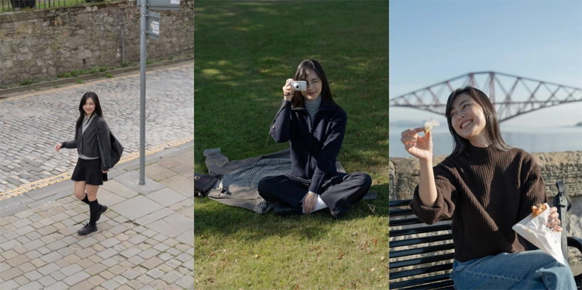 Áo len sợi souffle của uniqlo nổi bật giữa khung cảnh trời thu từ âu đến á - 2