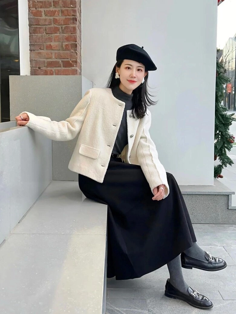 Bí quyết phối áo khoác cùng váy mùa thu giúp nàng mét rưỡi tránh bị nuốt dáng tôn chiều cao và thời thượng - 5
