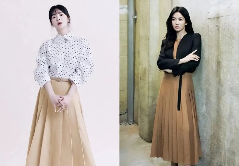 Chân váy xếp ly trở lại chị em nhất định phải biết 4 cách mặc đỉnh chóp để trông đẹp thanh lịch như song hye kyo - 2