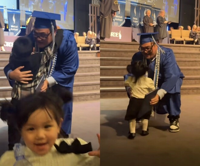 Cháu ngoại phi nhung đến dự lễ tốt nghiệp của bố chàng rể việt kiều nay là niềm tự hào của gia đình - 2