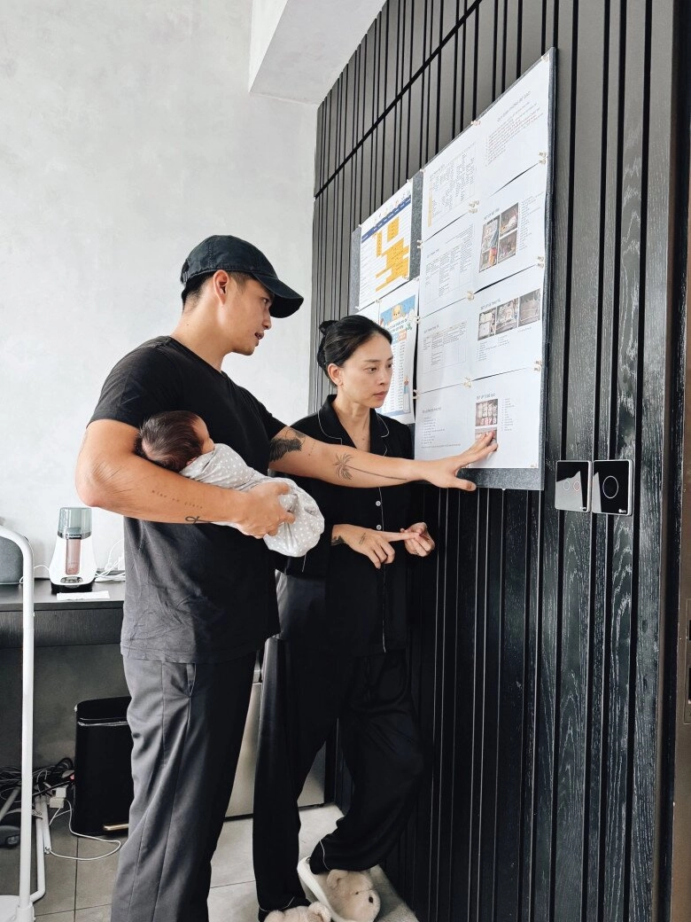 Chồng ngô thanh vân khoe cảnh bế con gái đầu lòng bằng 1 tay ái nữ sở hữu má bánh bao đáng yêu hết nấc - 3