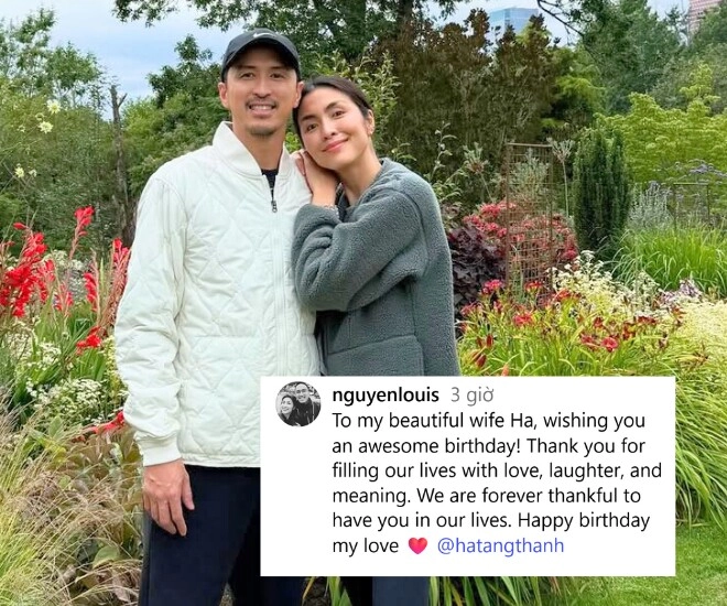 Chồng thiếu gia của tăng thanh hà chúc mừng sinh nhật vợ xinh đẹp nói biết ơn vì có bà xã trong đời - 1