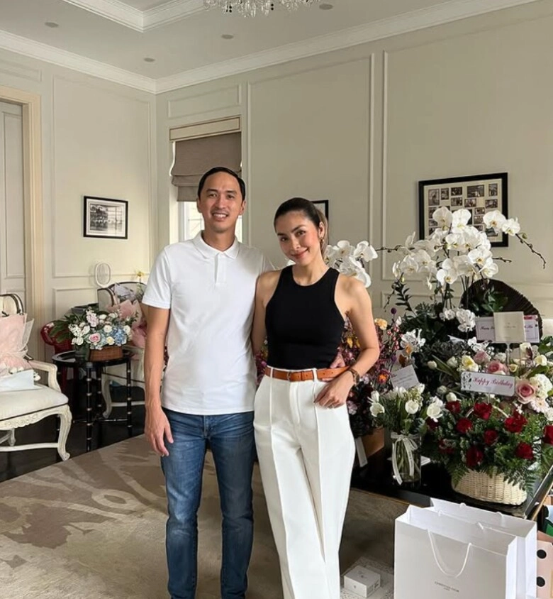 Chồng thiếu gia của tăng thanh hà chúc mừng sinh nhật vợ xinh đẹp nói biết ơn vì có bà xã trong đời - 12