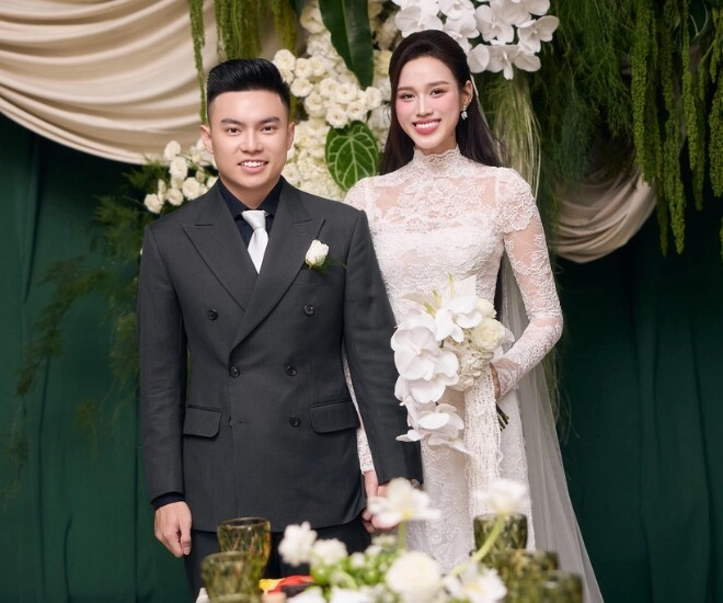 cô dâu nghìn tỷ đỗ thị hà được chồng thiếu gia lái siêu xe rước về dinh làm lễ cưới lớn nhất quảng trị - 1