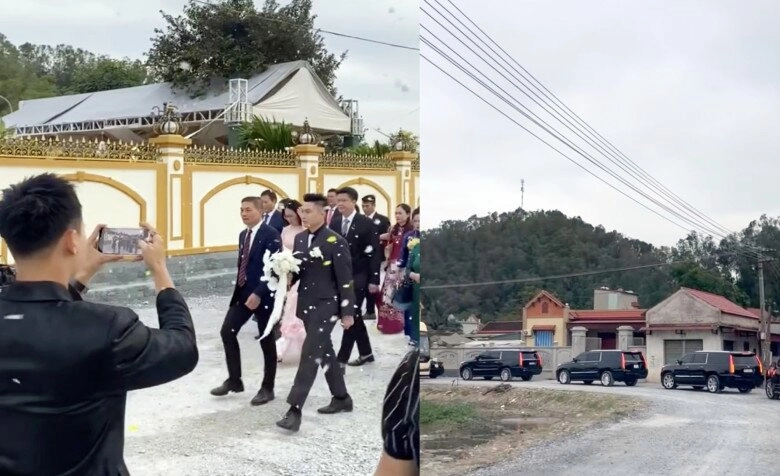 cô dâu nghìn tỷ đỗ thị hà được chồng thiếu gia lái siêu xe rước về dinh làm lễ cưới lớn nhất quảng trị - 4