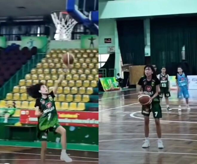 Con gái bình minh máu chiến y hệt bố 13 tuổi sở hữu cặp chân dài vượt bạn bè đồng trang lứa - 1