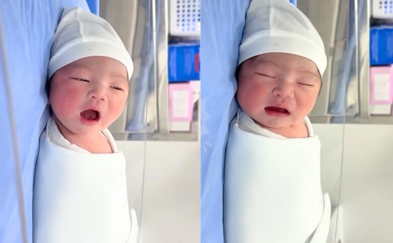 Con gái hhen niê chưa tròn 1 tháng tuổi tay chân đã dài ngoằng diện mạo xinh yêu chuẩn gen hoa hậu - 6