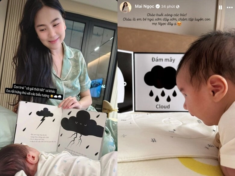 Con gái hhen niê mới sinh nhưng được khen tay chân dài như trẻ 1 tháng bộc lộ niềm đam mê học bài - 5