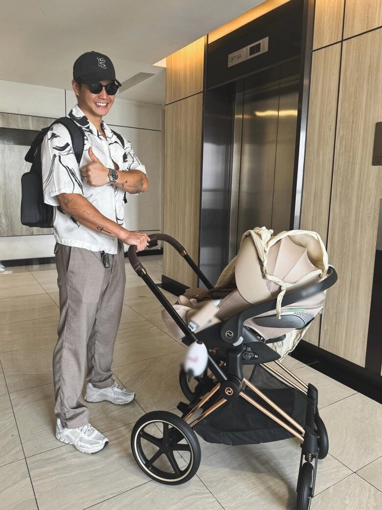 Con gái ngô thanh vân mới 3 tháng đã tốt tóc giống bố nữ đạo diễn u50 thấy ái nữ lớn quá nhanh - 5