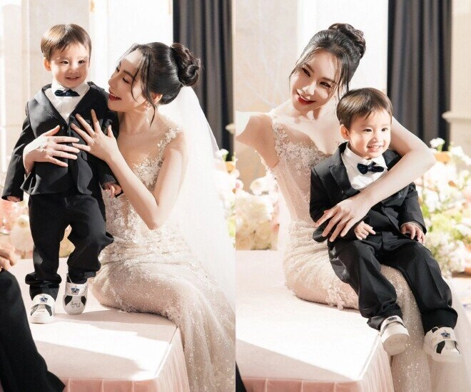 Con trai 2 tuổi của hồ quỳnh hương hành động bất ngờ tặng bố mẹ vợ chồng nữ ca sĩ khoe vẻ giản dị trong biệt thự - 2