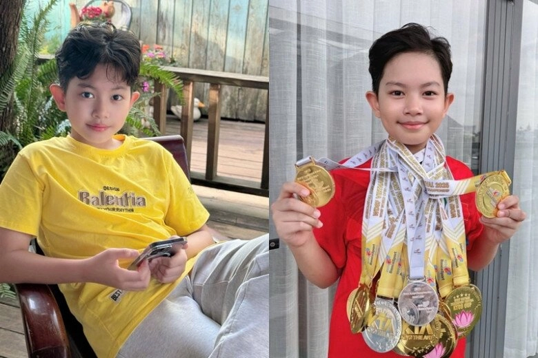 Con trai phan hiển 10 tuổi cao gần 1m6 bật khóc tự ái vì mẹ khánh thi ngay sau khi đoạt 8 hcv - 5