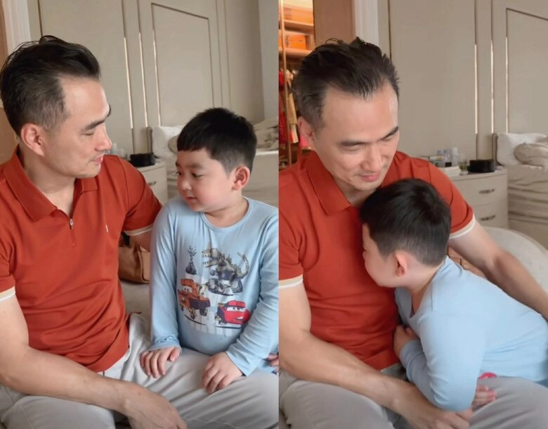 Cưng xỉu clip quý tử chi bảo khoanh tay nịnh bố để xin tiền đưa ra nhiều lý lẽ tự nhận là em bé ngoan - 2