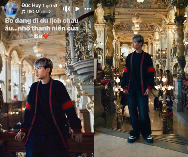 Đại gia đức huy nói nhớ khi con trai đi du lịch với vợ cũ khoe ảnh quý tử trổ mã tuấn tú - 2