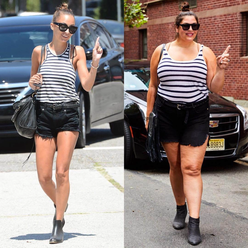 Dám đụng hàng với chân dài hotgirl nàng mập 80kg làm được điều không tưởng - 5