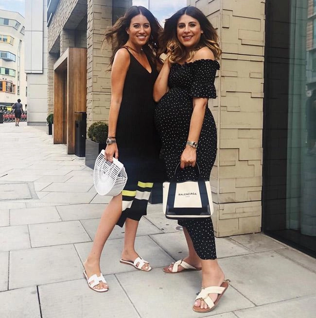 Đi đâu cũng phải đẹp ngang nhau bà bầu 9 tháng to vượt mặt quyết mặc đôi với bạn thân - 7