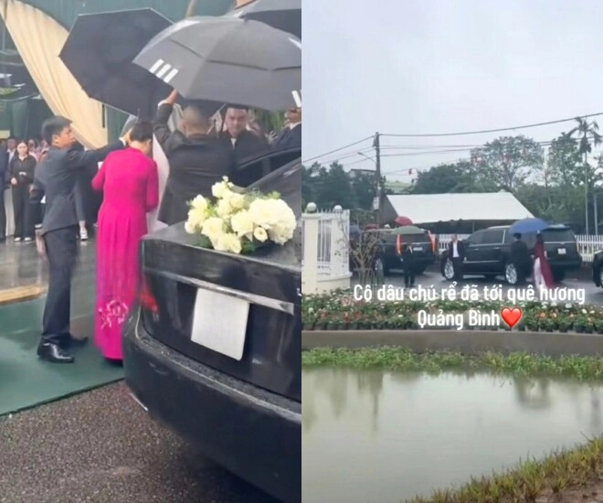 Đỗ thị hà và thiếu gia viết vương đội mưa làm lễ thành hôn rạp cưới lớn nhất quảng trị bị rách do bão số 12 - 1