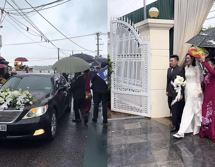 Đỗ thị hà và thiếu gia viết vương đội mưa làm lễ thành hôn rạp cưới lớn nhất quảng trị bị rách do bão số 12 - 2