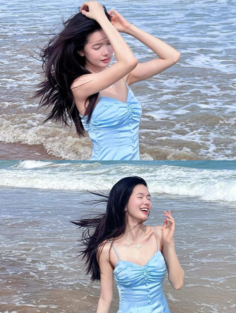 Gái xinh đỗ yên đan khoe vóc dáng nuột nà ở biển phú yên - 3