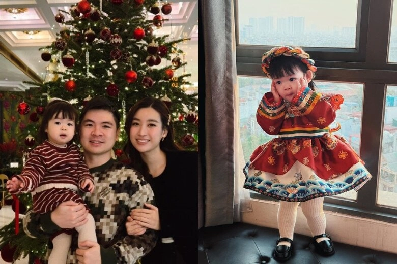 Hoa hậu đỗ mỹ linh được ông xã chủ tịch mừng sinh nhật ngọt ngào nàng hậu được nhận xét có duyên số với chồng doanh nhân - 9