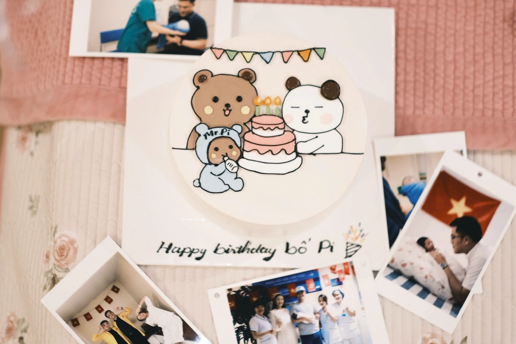 Hoa hậu ngọc hân bế con tổ chức sinh nhật cho chồng quý tử 1 tháng tuổi hưởng gen mũi cao của bố - 2