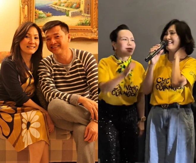 Hồng đào xịt keo khi nghe khán giả nhắc tên chồng cũ quang minh việt hương phải giải nguy quên ngay liền - 1