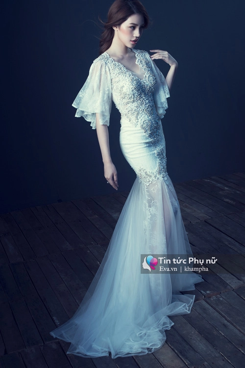 Jolie nguyễn kiêu sa với đầm dạ hội voan mỏng manh - 9