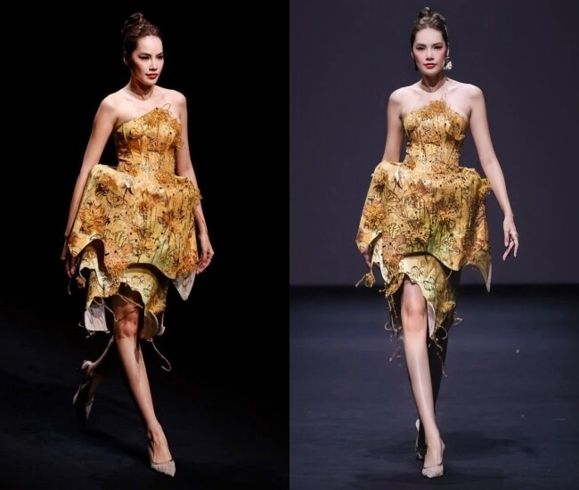 Lê hoàng phương làm first face hoàng thùy khoe chân dài miên man trên sàn diễn shanghai fashion week - 1