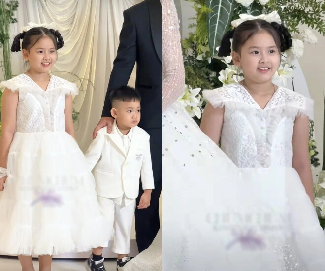 Linh lan tổ chức đám cưới với ca sĩ đinh kiến phong con gái vân quang long lung linh trong hôn lễ của mẹ - 5