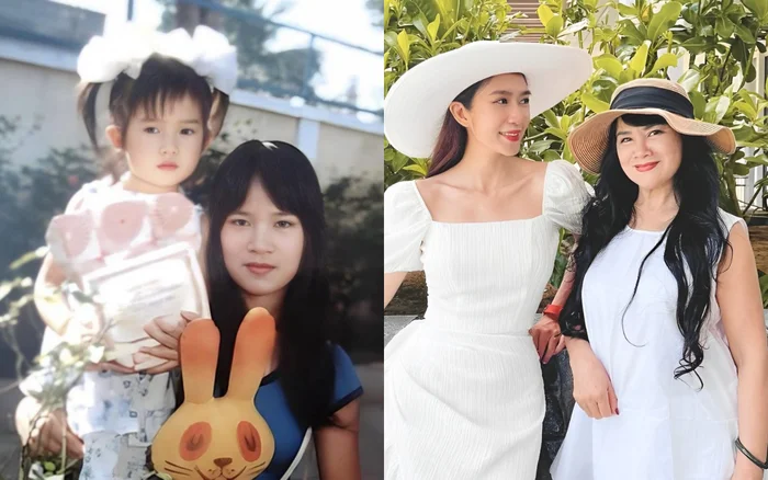 Mẹ ruột minh hà trẻ trung đứng cạnh bà sui 100 tuổi gia đình lý hải thừa hưởng gen nhan sắc của 2 bên nội ngoại - 6