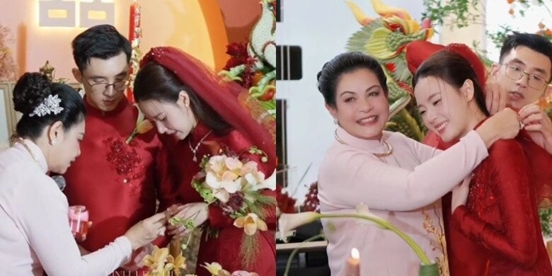 Midu lộ khoảnh khắc bên bố mẹ chồng chủ tịch diện áo dài nền nã tham dự sự kiện của tập đoàn nhựa - 6
