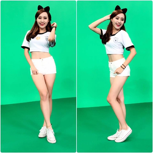 Nhan sắc ít người biết của nữ mc vtv đội mưa tường thuật tin bão số 3 - 13