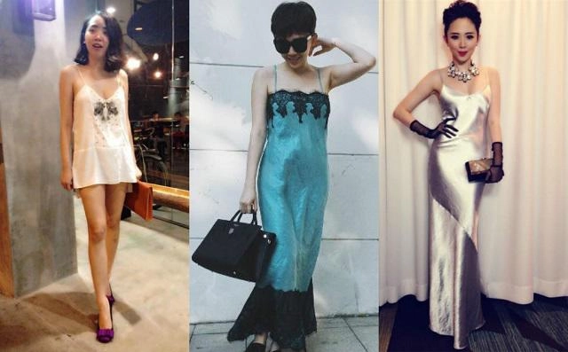 Nhiều sao nữ chuộng diện đồ ngủ ra phố nhưng để đẹp và tinh tế như hương giang chẳng dễ - 3