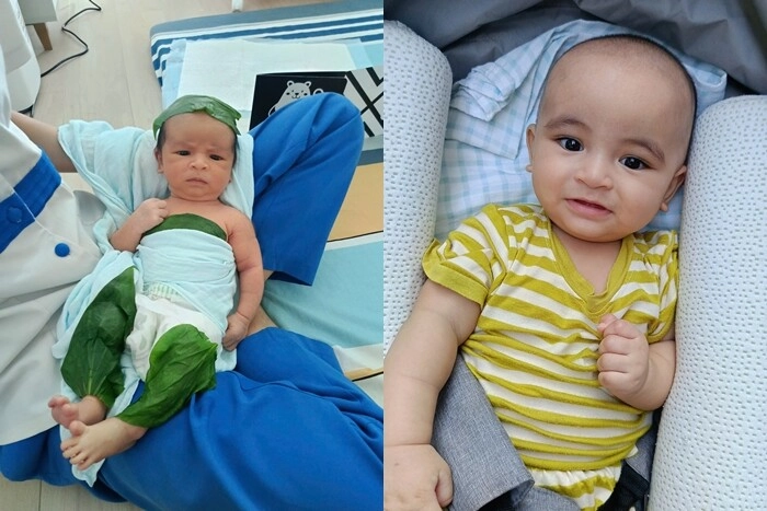 Phản ứng của chồng võ hạ trâm khi con lai ấn không chọn vàng tiền chỉ lấy tràng hạt từ ông ngoại xuất gia trong tiệc thôi nôi - 8