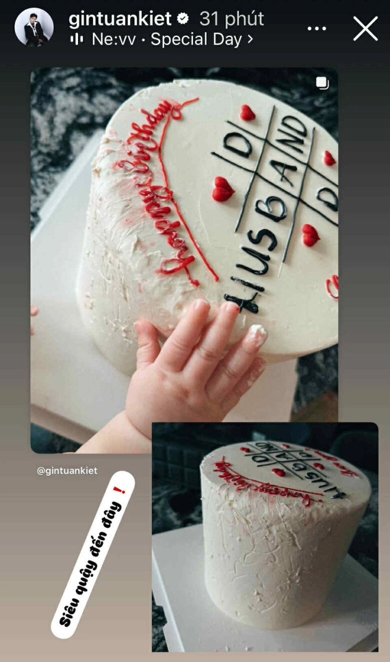 Puka khoe cảnh chồng bế ru con sau nửa năm sinh bé đầu lòng nhóc tì nay bụ bẫm với đầu đầy tóc - 7