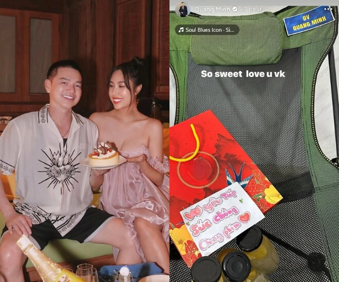 Quang minh khoe vợ yêu kém 37 tuổi chu đáo hết mực gửi tổ yến đến trường quay để chồng tẩm bổ - 1