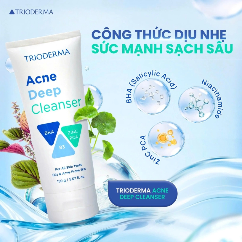 Review sữa rửa mặt trioderma acne deep cleanser làm sạch sâu ngừa mụn hay chỉ là quảng cáo - 3