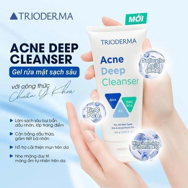 Review sữa rửa mặt trioderma acne deep cleanser làm sạch sâu ngừa mụn hay chỉ là quảng cáo - 4