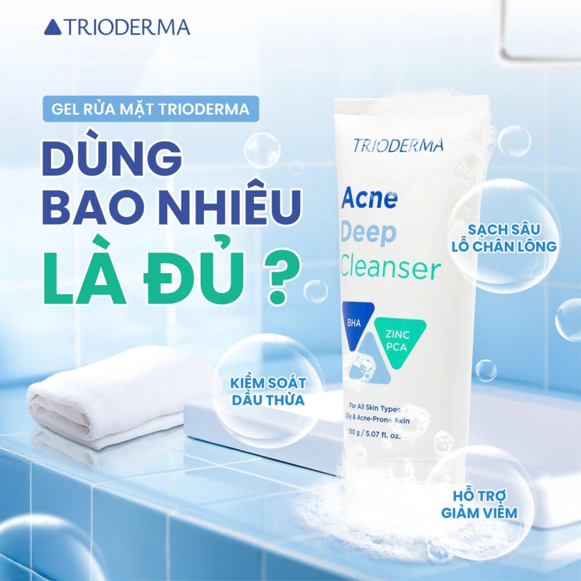 Review sữa rửa mặt trioderma acne deep cleanser làm sạch sâu ngừa mụn hay chỉ là quảng cáo - 5