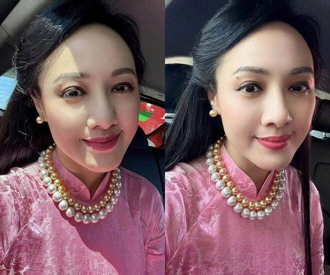 Sao việt 24h btv hoài anh khoe dung mạo xinh đẹp trẻ trung ở tuổi u50 được khen không khác gì thời dẫn thời sự vtv - 1