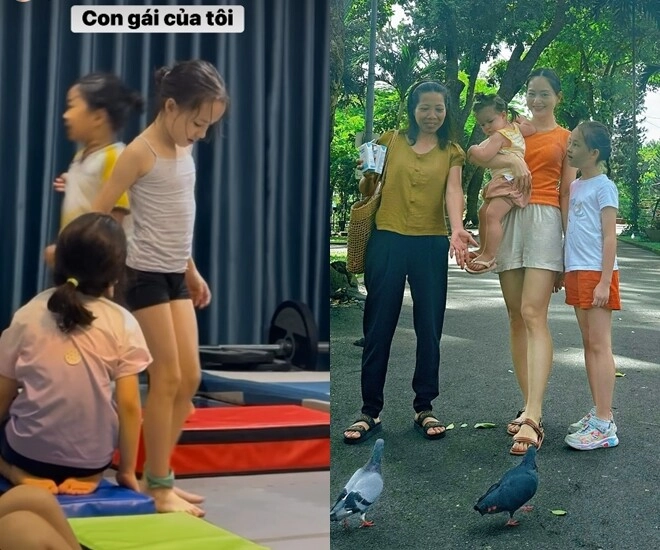 Sao việt 24h lan phương tự hào khoe con gái lai tây càng lớn càng xinh xắn cặp chân dài được thừa hưởng của bố cao 2m - 1