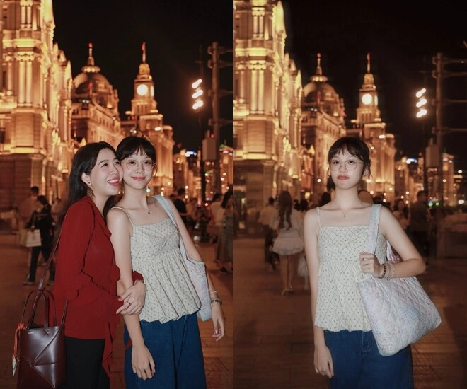 Sao việt 24h mc diệp chi cùng con gái đến thượng hải ái nữ 13 tuổi dáng chuẩn như người mẫu nhìn như em gái của mẹ - 1