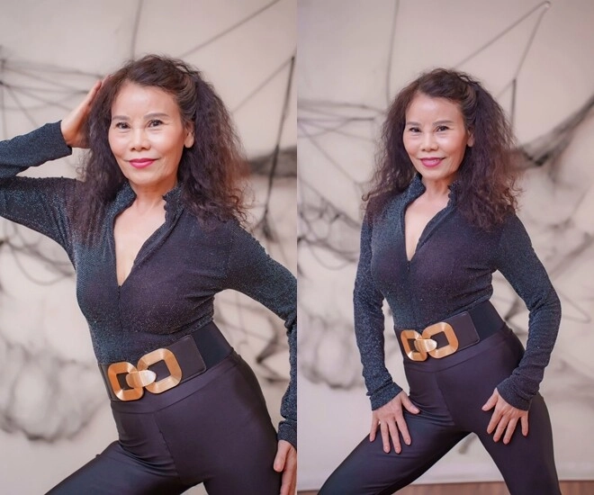 Sao việt 24h mẹ ruột hồ ngọc hà diện phong cách độc lạ tuổi u70 vẫn tự tin khoe dáng trong trang phục bó sát - 1